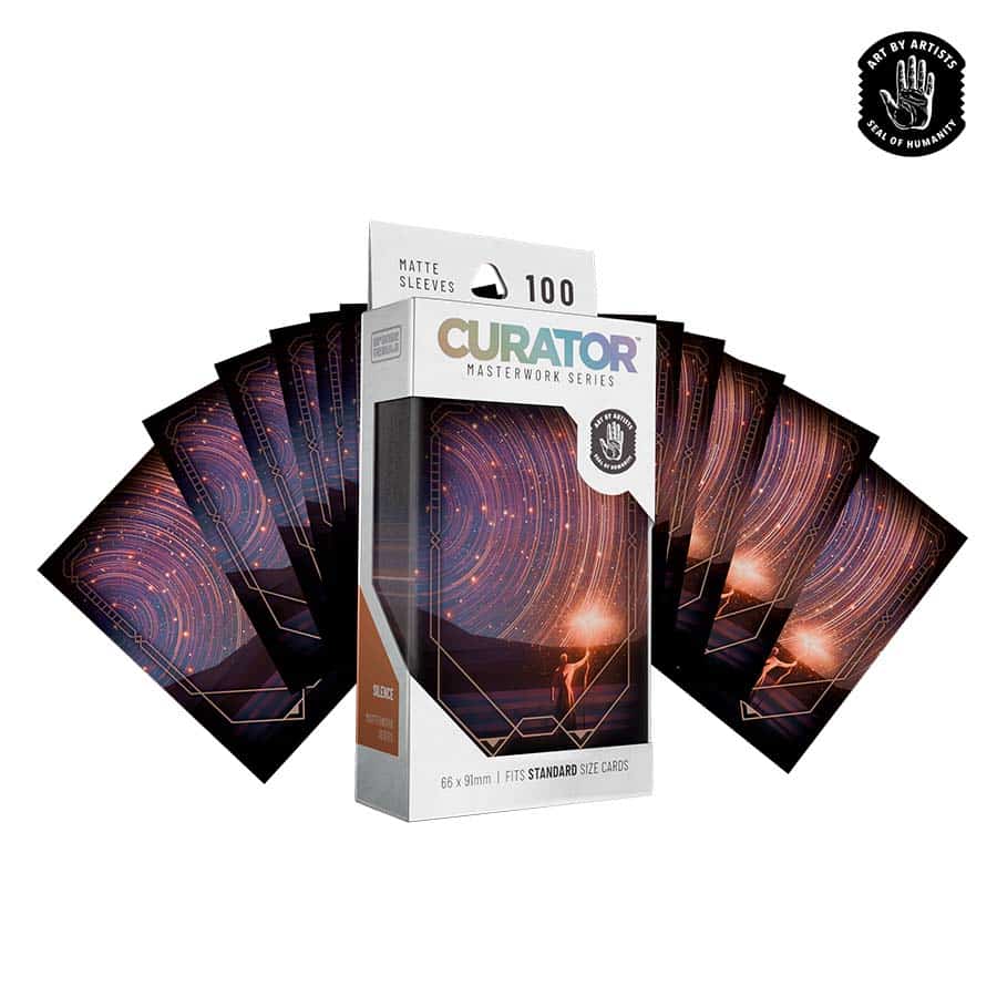 Orange Nebula Curator Masterwork Card Sleeves - Image 14